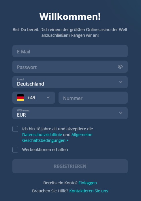 registrieren platincasino registrieren
